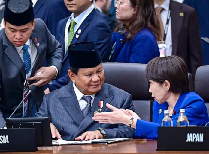 Presiden Prabowo Subianto bersama Perdana Menteri Jepang Sanae Takaichi