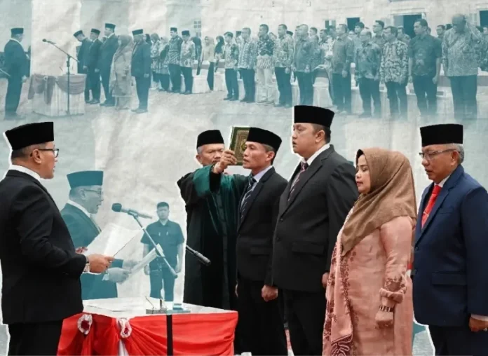 Pelantikan empat pejabat Bukittinggi Rabu malam