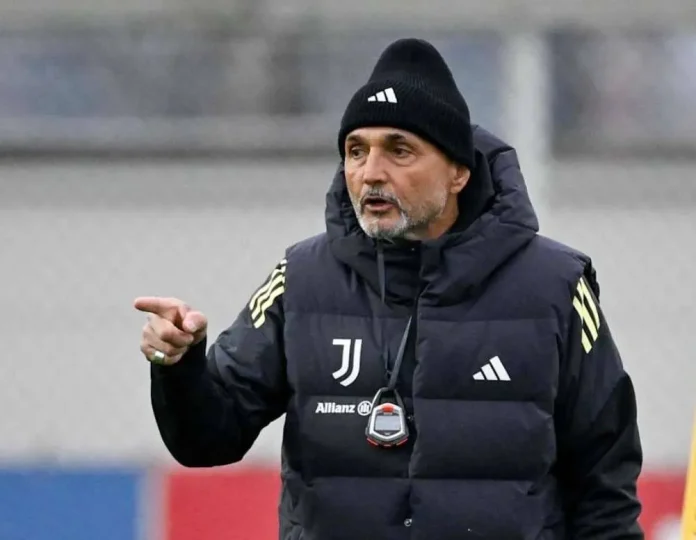 Luciano Spalletti memimpin sesi latihan Juventus