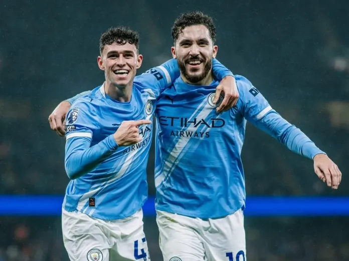Phil Foden dan Rayan Cherki rayakan gol spektakuler dalam kemenangan 3-0 Manchester City vs Sunderland