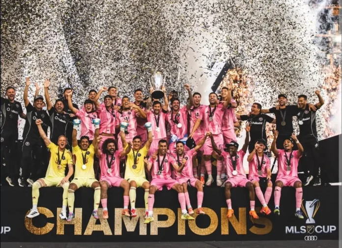 Lionel Messi bersama skuad Inter Miami Juara MLS Cup 2025