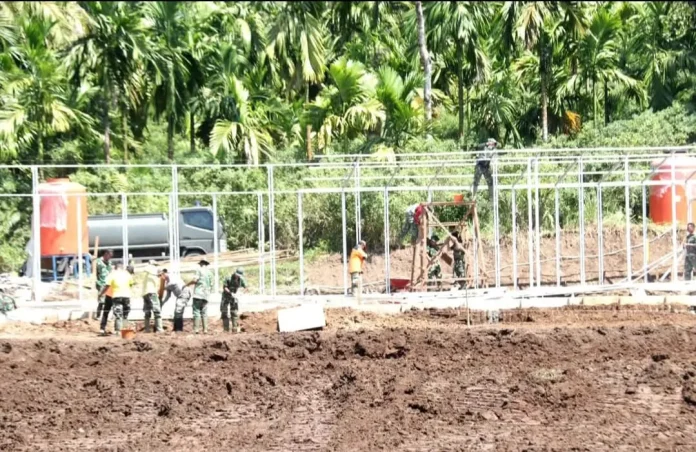 Lokasi pembangunan 207 unit Huntara bencana Palembayan Agam
