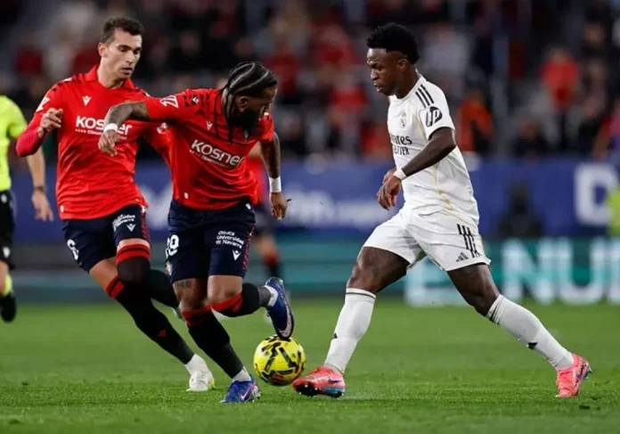 Vinícius Jr saat Real Madrid Dikalahkan Osasuna