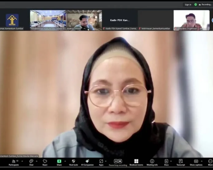Funna Maulia Massaile harmonisasi Ranperbup TPP ASN Tanahdatar