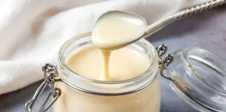 Ilustrasi kandungan gula tinggi pada produk susu kental manis.