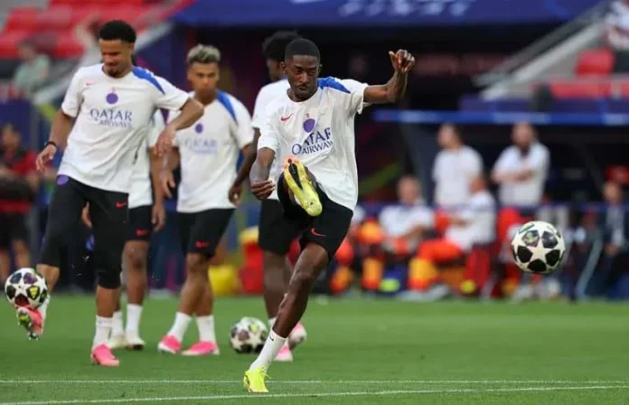Ousmane Dembele dan para pemain PSG menjalani sesi latihan di Budapest menjelang final Liga Champions 2026 (1) Ousmane Dembele dan para pemain PSG menjalani sesi latihan di Budapest menjelang final Liga Champions 2026.
