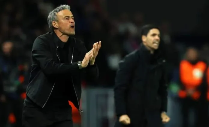 Pelatih PSG Luis Enrique (kiri) dan Manajer Arsenal Mikel Arteta (kanan) siap beradu strategi dalam laga puncak Final Liga Champions 2026 di Puskas Arena, Budapest (1) Pelatih PSG, Luis Enrique (kiri) dan Manajer Arsenal Mikel Arteta (kanan) siap beradu strategi dalam laga puncak Final Liga Champions 2026 di Puskas Arena, Budapest.