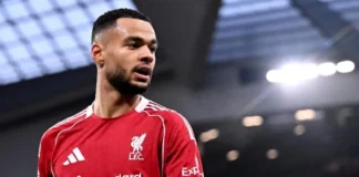 Cody Gakpo saat memperkuat Liverpool di tengah minat Tottenham Hotspur dan spekulasi transfer Bradley Barcola.