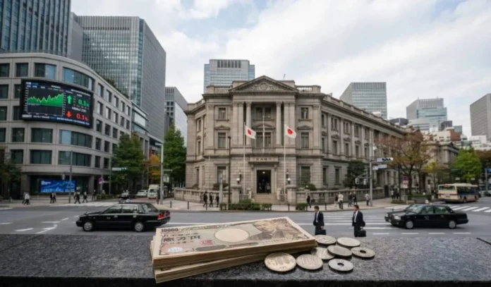 image_c3d7509 (1) Bank of Japan di Tokyo dan yen Jepang setelah kenaikan suku bunga ke 1,25 persen.